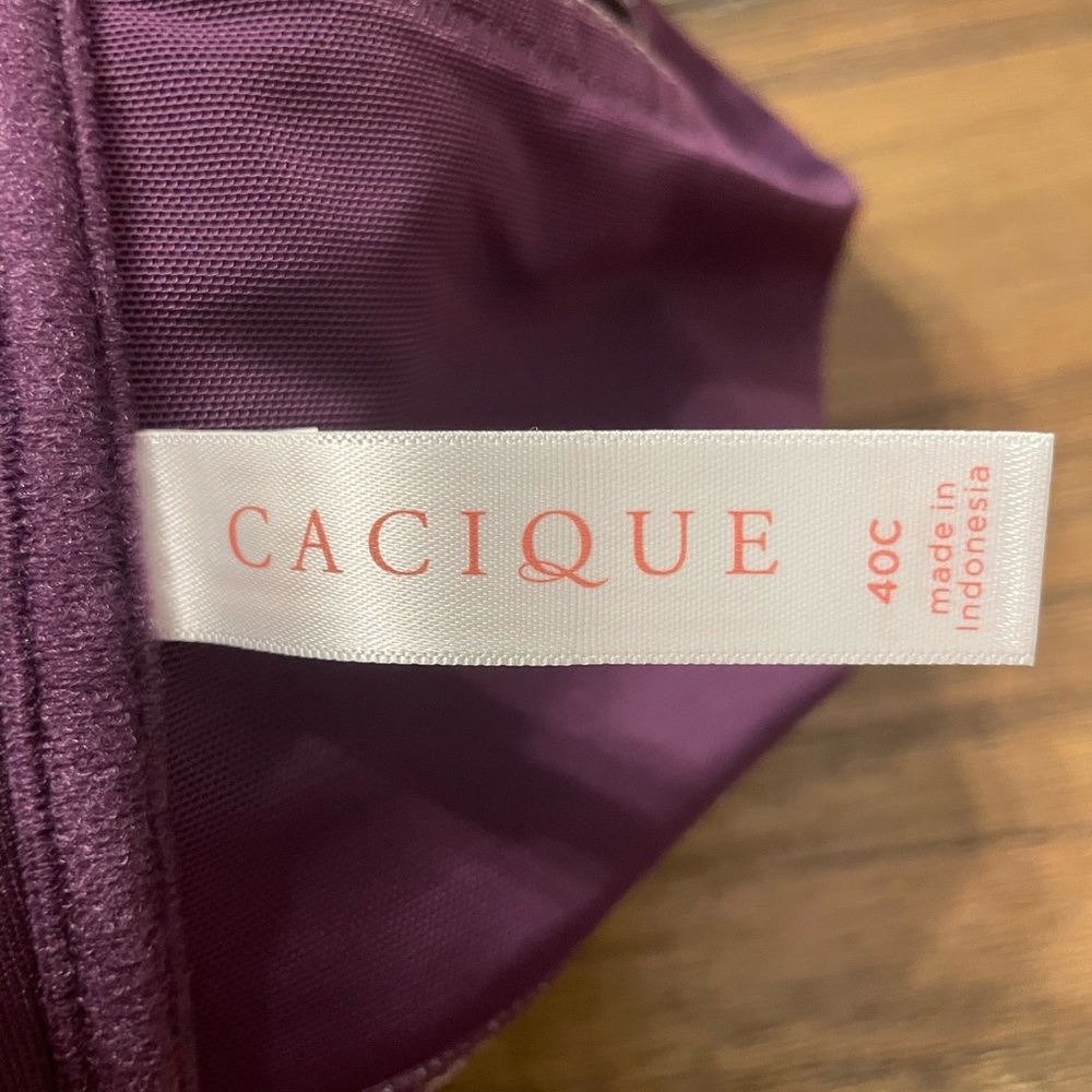 Cacique Purple Wireless Everyday Comfort Bra - Picture 7 of 10